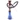 Top Mark Flower Harmony 37 cm, kézzel festett virágmintás vízipipa — kék