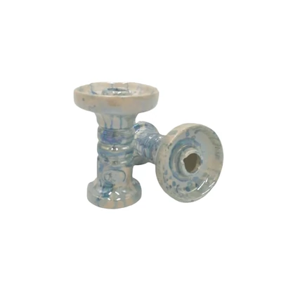 El Nefes mini porcelán phunnel vízipipa kerámia - márvány kék (6)