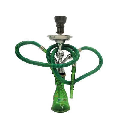 Top Mark vízipipa - 47 cm - 2 csővel - zöld