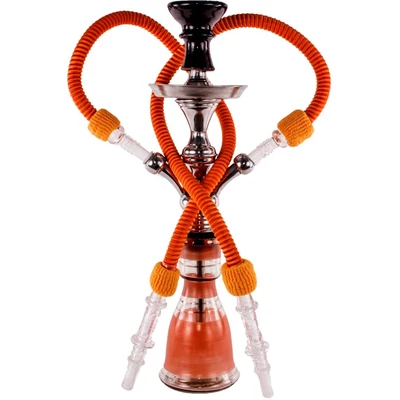 Top Mark vízipipa - 47 cm - 2 csővel - narancs