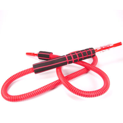 Hookah Pro Grip mosható szívócső — piros-fekete