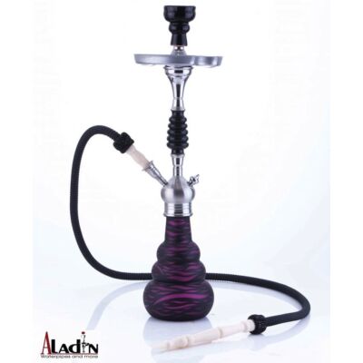 Aladin Lagos 65 cm vízipipa — fekete-lila